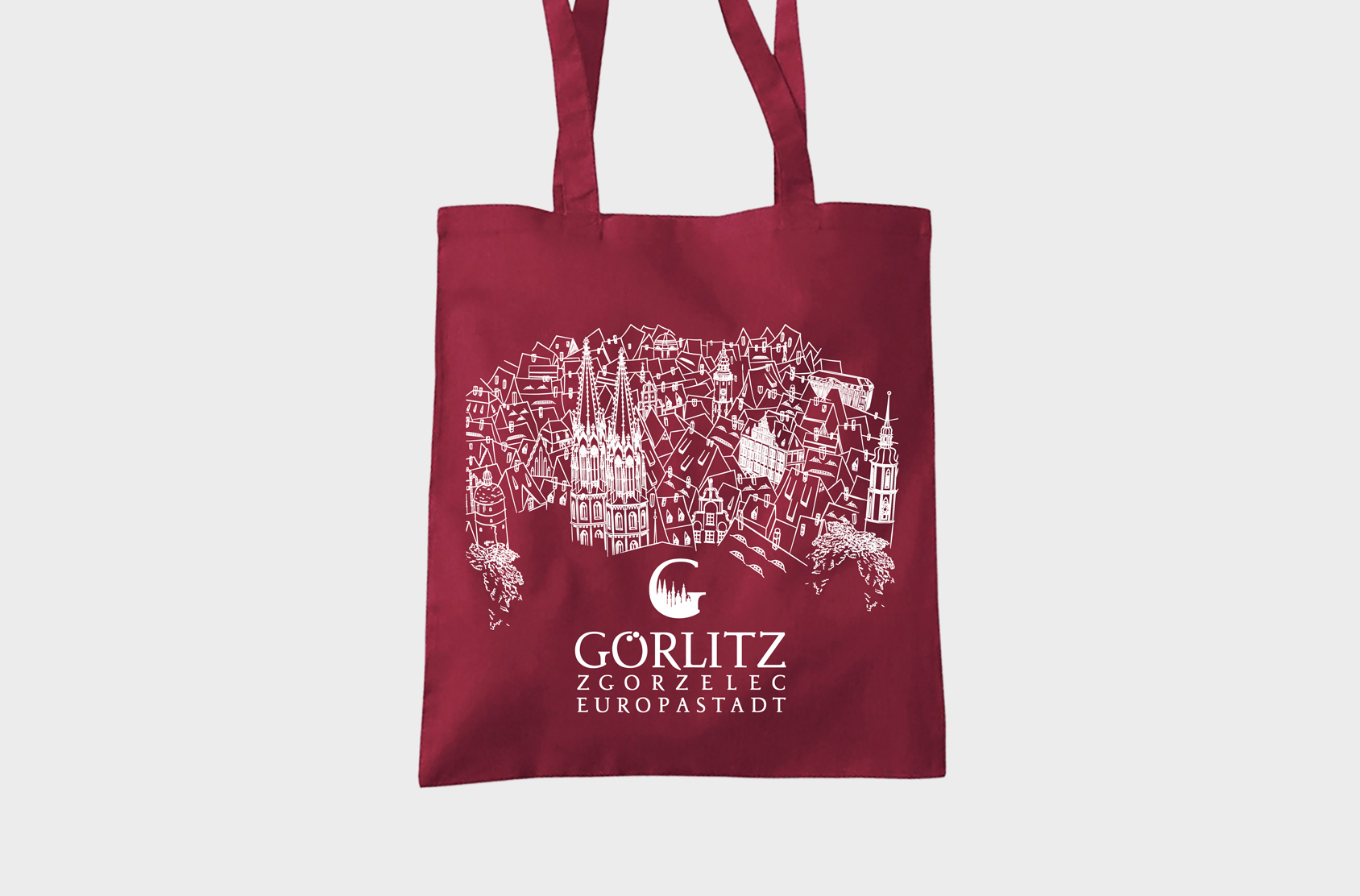 Tragetasche Görlitz Stadtsilhouette Tragetasche Görlitz Stadtsilhouette